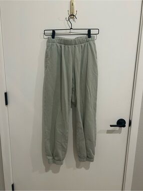 Brandy Melville Sage Green Men's Jogger Sweatpants